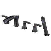 Waterfall Roman Tub Faucet Bathtub Faucets Oil Rubbed Bronze Deck Mount Tub F...