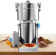 Electric Food Mill Grinder 800g, High Speed 1500W Commercial Spice Grinders, Stainless Steel Pulverizer Powder Machine, for Dry Grains Spices Cereals Coffee Corn Pepper, Swing Type