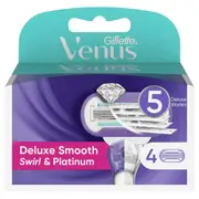 Gillette Venus Delux Swirl Swirl Blade 4 Pack