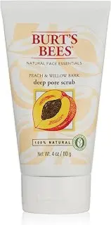 Burt's Bees Peach and Willowbark Deep Pore Scrub, 4 Ounces (Pack of 2)