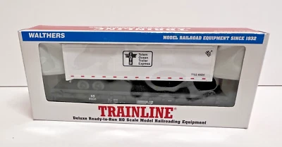 Walthers HO Trainline Totem Ocean Trailer Express Semi Trailer Flat Car NIB