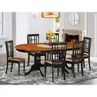 7 PC Dining room set-Dining Table with 6 Wood Dining Chairs
