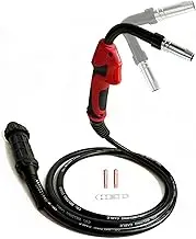 MIG MAG Welding Torch Protective Gas Hose Package MB15 15AK, Flexible Burner Neck Welding Torch 15AK with 3 m Cable & Euro Central Connection, Flexible Replacement Torch for Tight Places (Flexible