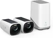 [eufy Security] eufyCam S330 (eufyCam 3) 2 Cam Kit, Wireless Outdoor Security Camera, 4K Camera with Solar Panel, Forever Power, AI Face Recognition, Expandable Local Storage, No