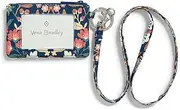 [Vera Bradley] Recycled Lighten Up Reactive Zip Id Case and Lanyard Combo