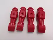 (4) Dynamo 1983 Red Foosball Men Players | Old Style New Old Stock