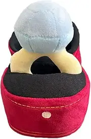 AIMALL Plush Pet Toy Ring Box Shape, Interactive Chew and Squeaky Toy for Small Dogs and Cats, Soft Fabric, Durable for Play and Training, Red, 4.72x4.72x7.48 Inches