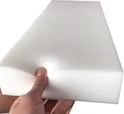 Cushion White High Density Foam 3/5/7/10cm Thick Memory Foam Sheet Upholstery Sponge Seat Cushion Replacement for Sofa and Chair Craft Foam (10cm Thick, 180x50cm)