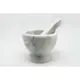 Creative Home 天然大理石香料碗/杵臼碗/搗藥碗/研磨碗/研磨器 - 白色
