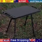 Folding Camping Table Portable Picnic Table Beach Table for Outdoor (Black)