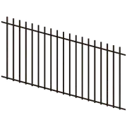 ProtectorAl 1201 - 2400 x 1200mm Black Raked 16-30º Batten Pool Fence Panel
