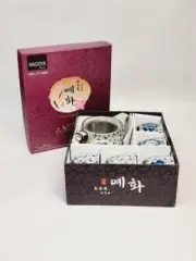 Nagoya Ye Hwa Hand Painted Ceramic Teapot/Cup Set of 6 - New in Box, Multicolor