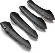 Compatible for BMW F18 2011-2015 Non Smart Key Hole Real Dry Carbon Fiber Car Exterior Door Handle Cover Trim Case Cap