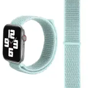 For Apple Watch Series 0,38-mm Case,Nylon Watch Band,Fastener,Grey Green