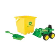 ERTL John Deere Bucket with Green Tractor