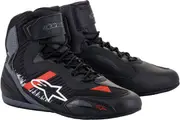 Alpinestars Faster 3 Rideknit, shoes , color: Black/Grey/Light Red , size: 9 US
