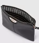 MIMCO Gala Black Medium Pouch Leather ROSE GOLD Wallet Clutch Bag BNWT RRP $100