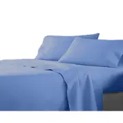 Ocean Flat Fitted Sheet Set Bed Single KS Double Queen King
