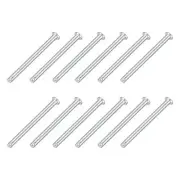 12Pcs 5/32" x 2" Single Hole Clevis Pins, 304 Stainless Steel Flat Head Pins