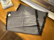 Anthropologie Jolene Table Runner Dark Grey 90” L 16” W NWT OPEN BOX