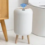Automatic Trash Can with Lid, Small Plastic Smart Trash Can, Motion Sensor Trash