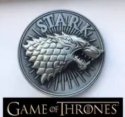 Game of thrones Stark Wolf Belt Buckle Antique silver color cosplay US Seller