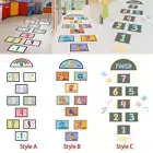 Hopscotch Stickers, Art Floor Decals for Kids Lattice Floor Sticker Frosted