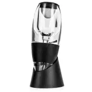 Magic Wine Aerator Decanter with Base Gift Set for Red Wine Black