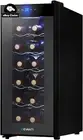 Wine Cooler Mini Fridge 12 Bottle Compressor Organizer Rack Tools Gadgets