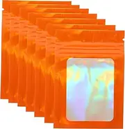 HAMPPLIES 100Pcs Jewelry Bags Portable Zip Lock Pouches for Jewelry Earring Storage Moisture Reusable Foil Present Bags