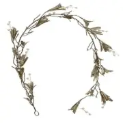 Christmas Festive Glitter Mistletoe Garland 120cm - Gold
