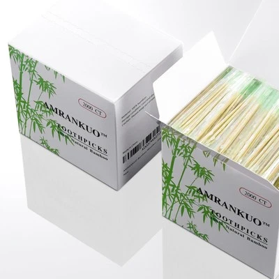 Bamboo Wooden Toothpicks With Individually Wrapped Package| Natural