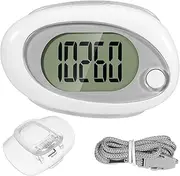 POPETPOP 3D Pedometer for Walking - Portable Step Counter with Removable Clip and Lanyard, Simple Step Counter for Walking with Large Digital Display