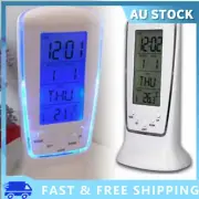 Digital Backlight LED Display Table Alarm Clock Snooze Thermometer Alarm Clock;