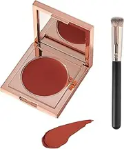 Colored Clay CC Undereye Corrector with Brush, Moisturizing Undereye Concealer for Women Covers Dark Circles (color, Red)