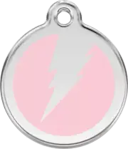 Red Dingo Flash Pink Tag - Lifetime Guarantee - Cat, Dog, Pet ID Tag Engraved