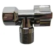 Stylus MK2 MINI CISTERN STOP 1/4 Turn, Solid Brass, Chrome Finish *Aust Brand