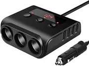 Car Lighter Socket in-car Cable Splitter 4 Ports USB Interface Auto Lighter Socket Car Plug Adapter