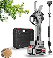 Handheld Electric Pruning Shears With 4500mAh Batteries, 40mm Cordless Secateurs With LCD Display, 980W Brushless Motor For Gardening, Fruit Trees(‎1Battery)