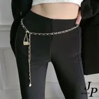 在飛比找momo購物網優惠-【Jpqueen】輕奢金屬包包皮革編織腰鍊(黑色)