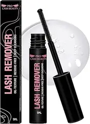 PRO Cluster Lash Glue Remover 5 ML Eyelash Glue Lash Remover DIY Eyelash Extension Remover Eye Makeup Cleanser, Easy Removal of Cluster Eyelashes Gentle Soothing Nourishing Self-Use Oil Texture 5ML