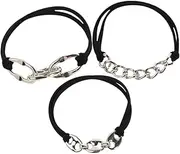 HAPINARY 3pcs Women Hair Ties Elastic Ponytail Holders Girls Hair Accessory Wrist Bracelets for Parties Ceremonies