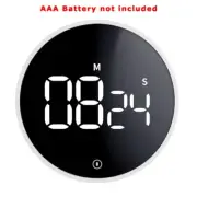 White LED Digital Timer Alarm Magnetic Countdown Stopwatch Kitchen Cooking Clock