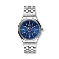 在飛比找momo購物網優惠-【SWATCH】金屬 Sistem51機械錶手錶 SISTE