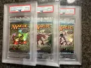 3) FIFTH DAWN 2004 MAGIC THE GATHERING SEALED BOOSTER Pack PSA 10 All Art