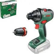 [Bosch] Home & Garden 18V Cordless Brushless Drill Driver Without Battery, Attachment Interface, 13mm Chuck (AdvancedDrill 18). Made in Europe