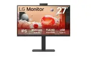 LG 27' IPS FHD 1920 x 1080, Webcam, USB-C (PD65w) 100Hz 5ms, AMD FreeSync 16:9 Tilt/Height/Swivel/Pivot (Bi-direction) adjustable stand, 3yrs Monitor