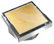 BOUNTYBRASSWARE Bermuda Floor Waste - Square Leak Control - 80mm - Tile Insert (