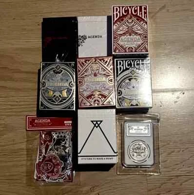 Bicycle Agenda Playing Cards Bundle + Add-Ons by Flagrant - Brand New & Sealed