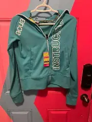AquaZumba Zumba Fitness Instructor Zippered Teal Jacket New With Tags